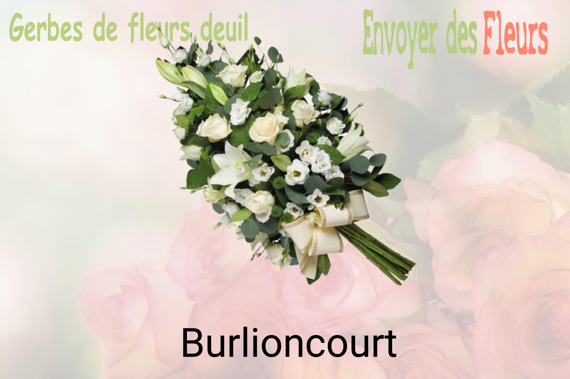 Gerbe de fleurs de deuil livrée à Burlioncourt